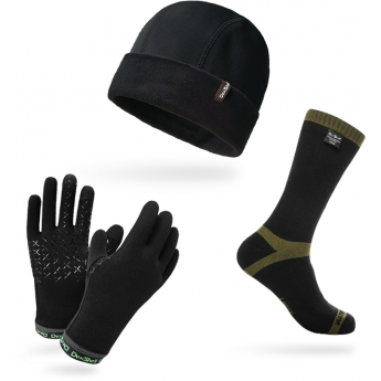 Комплект DEXSHELL носки Trekking Green DS636 + перчатки Drylite DG9946BLK + шапка Watch DH9912BLK Комплект DEXSHELL носки Trekking Green DS636 + перчатки Drylite DG9946BLK + шапка Watch DH9912BLK