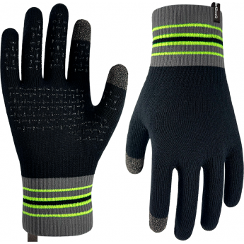 Водонепроницаемые перчатки DEXSHELL ULTRA THIN RUNNING GLOVES черный/серый/зеленый M Водонепроницаемые перчатки DEXSHELL ULTRA THIN RUNNING GLOVES черный/серый/зеленый M